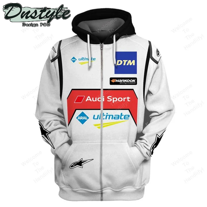 Audi Sport Racing Aral Ultimate White All Over Print 3D Hoodie