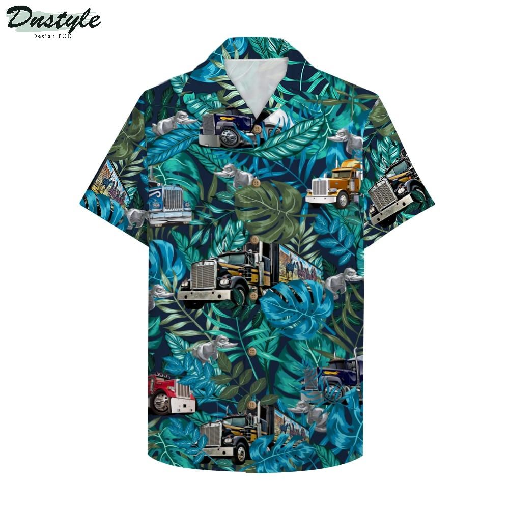 Semitruck And Rubber Duck Hawaiian Shirt