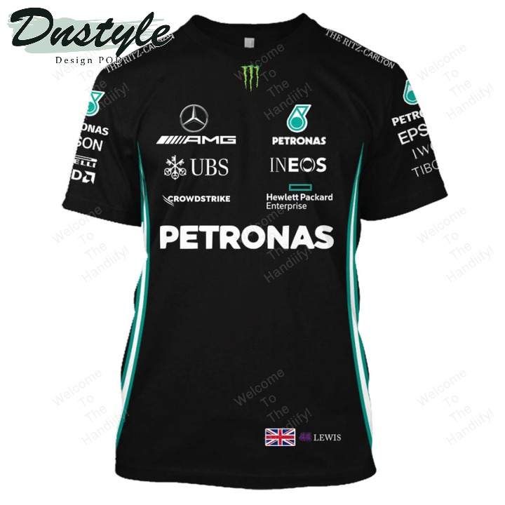 Lewis Hamilton Mercedes-Amg Petronas Formula One Team Racing All Over Print 3D Hoodie