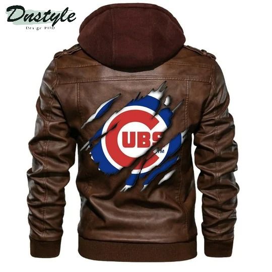 Chicago Cubs Mlb Baseball Sons Of Anarchy Brown Leather Jacket