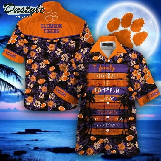 Clemson Tigers family football home run love NCAA Summer Hawaii Shirt