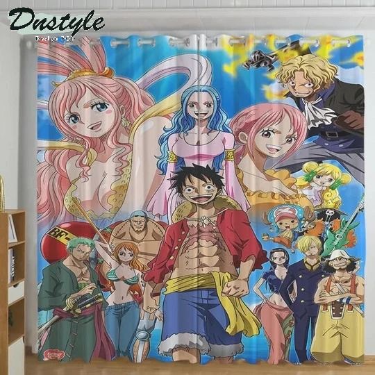 One Piece Monkey Luffy Friends 3d Printed Window Curtains
