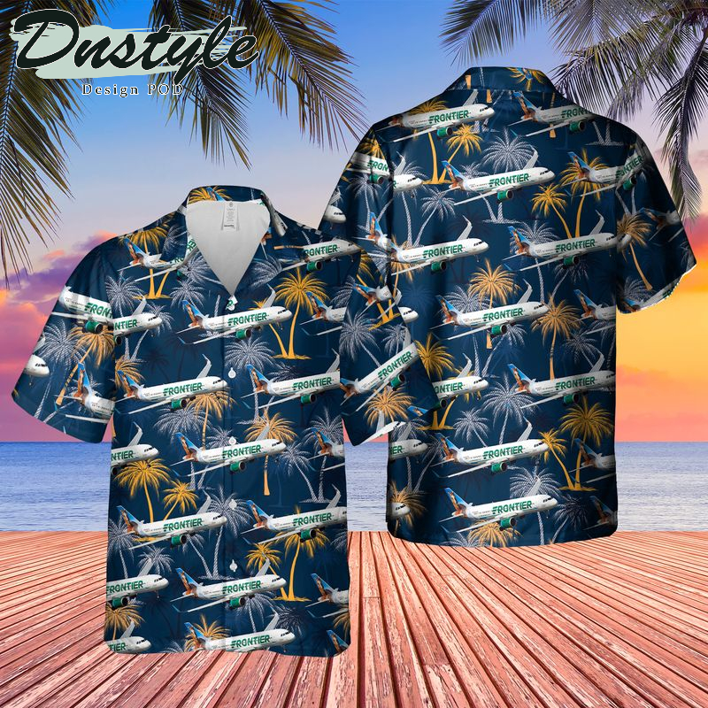 Frontier Airlines Airbus A320-251N Hawaiian Shirt