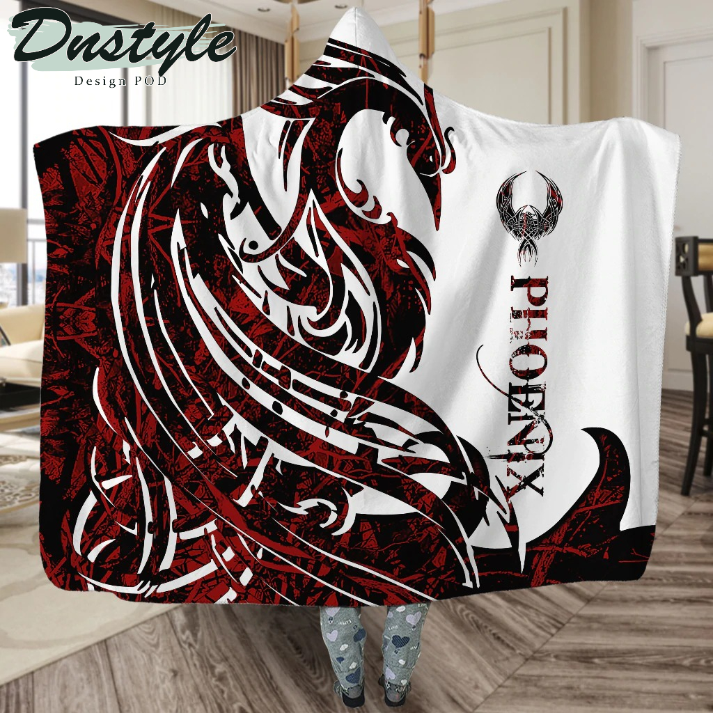 Viking Phoenix Legend Red And White Style 02 Hoodie Blanket