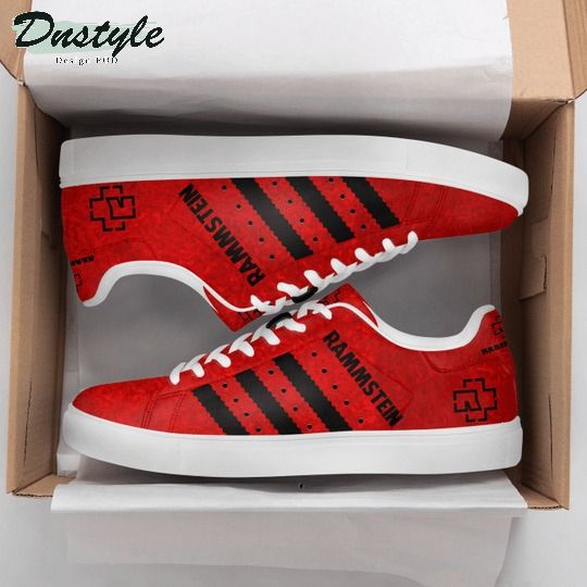 Rammstein red stan smith low top shoes