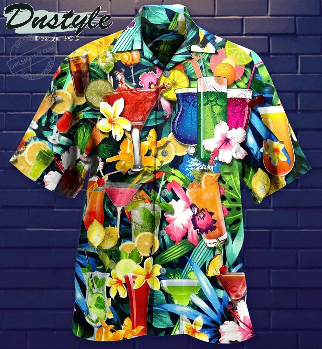 Cocktail And Flowers Limited Edition Hawaiian Shirt