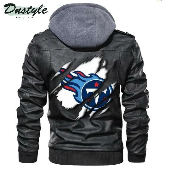 Tennessee Titans NHL Football Sons Of Anarchy Black Leather Jacket