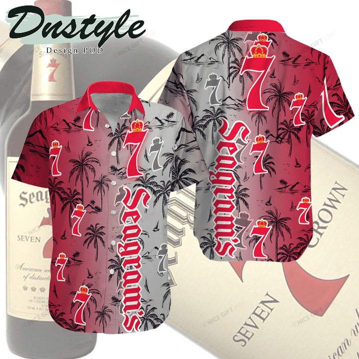 Seagram's whisky hawaiian 3d shirt