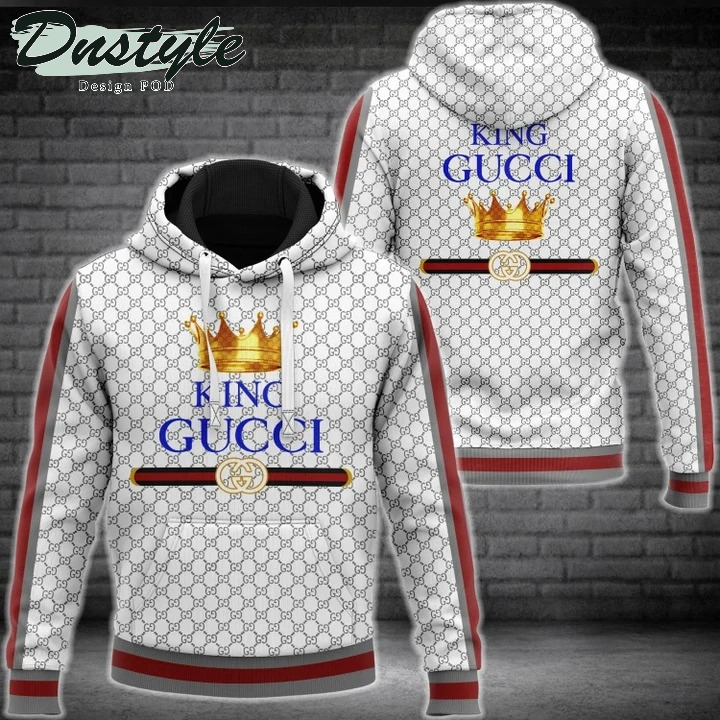 King Gucci 3d All Over Print Hoodie