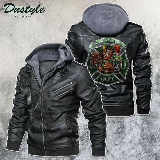 Rider With A Firefighter Spirit Leather Jacket