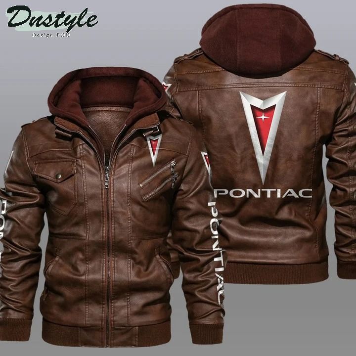 Potiac hooded leather jacket