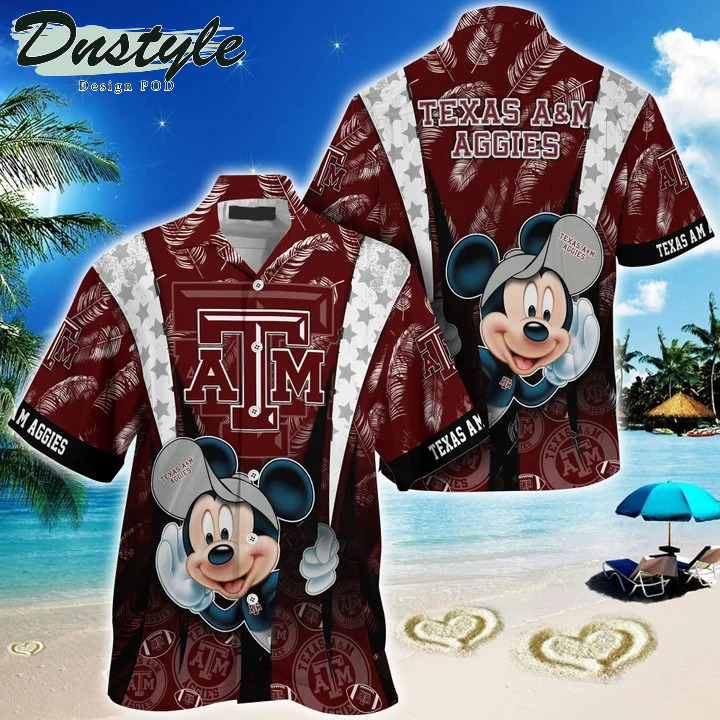 Texas A&M Aggies Mickey NCAA Summer Hawaii Shirt