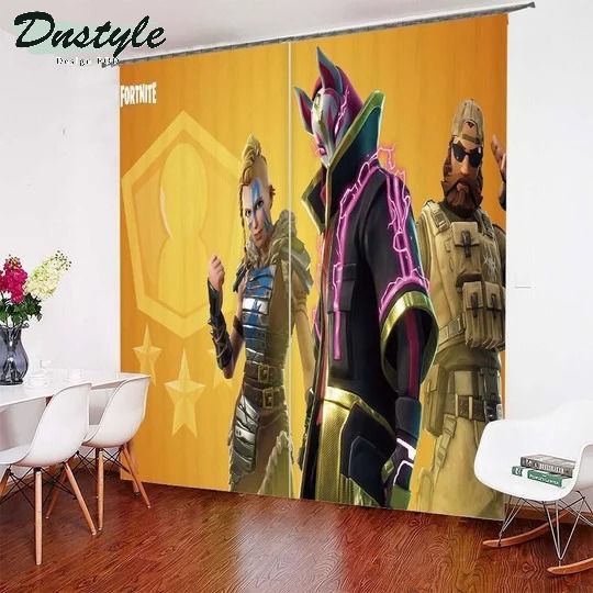 Cloaked Star Fortnite Night Window Curtains