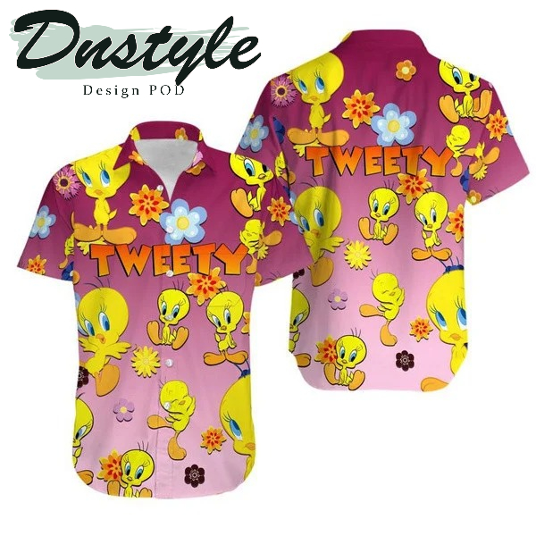 Tweety Bird Looney Tunes Cute Tweety Hawaiian Shirt