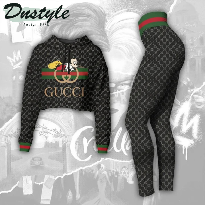 Gucci Mickey Combo Crop Hoodie Legging