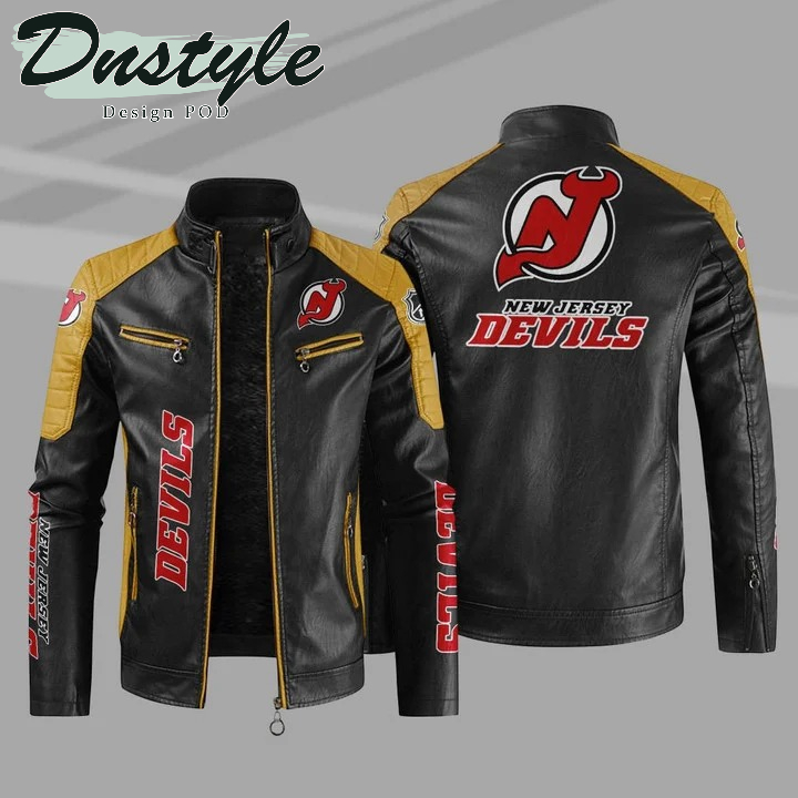 New Jersey Devils NHL Sport Leather Jacket