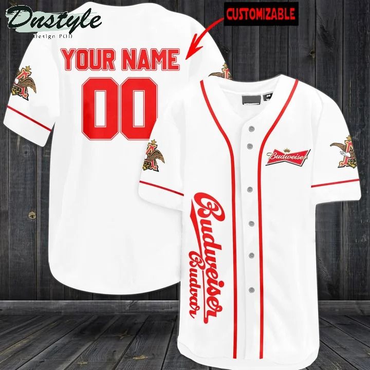 Personalized Budweiser Budvar Baseball Jersey