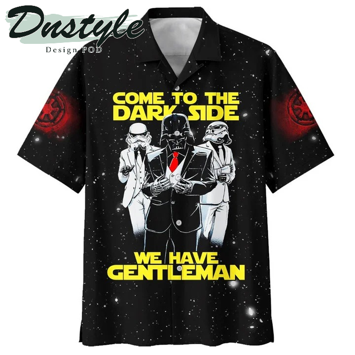 Darth Vader Come To The Dark Side We Have Gentleman Summer Time Hawaiian Casual Shirt