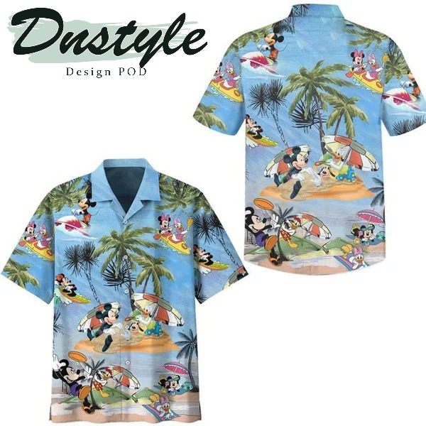 Mickey Mouse & Friends Summer Time Hawaiian Casual Shirt
