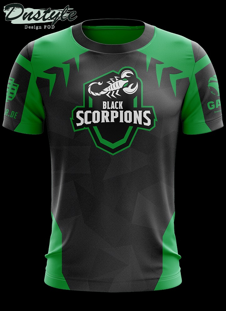 Black Scorpions Green eSports Jersey 3d Tshirt