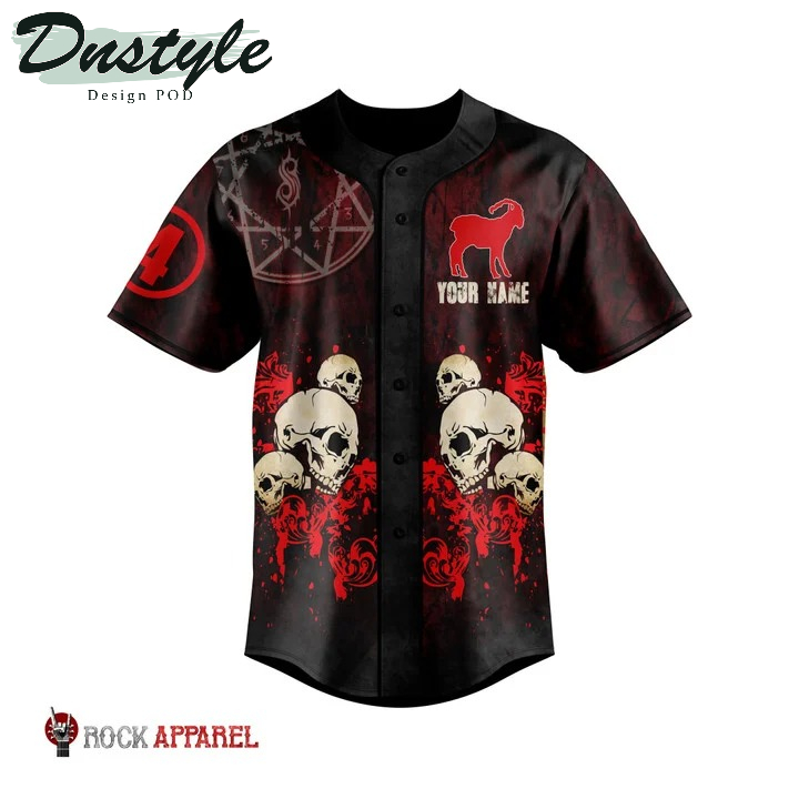 Personalized Slipknot Rock 3D All Over Printed Baseball Jersey