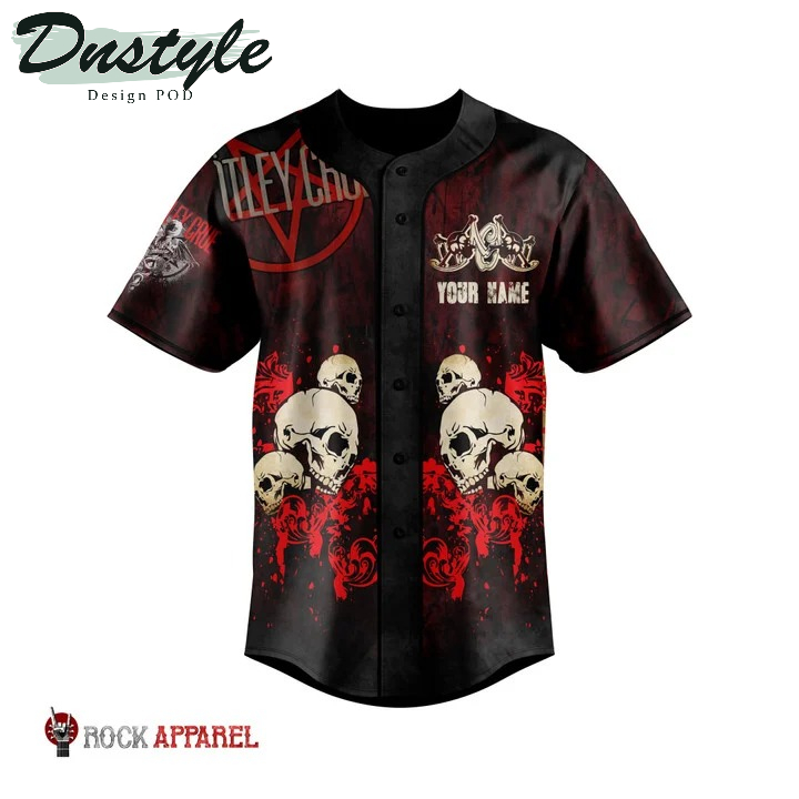 Personalized Motley Crue 3D All Over Printed Baseball Jersey