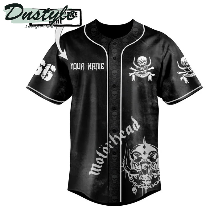 Personalized Motorhead 3D All Over Printed Baseball Jersey