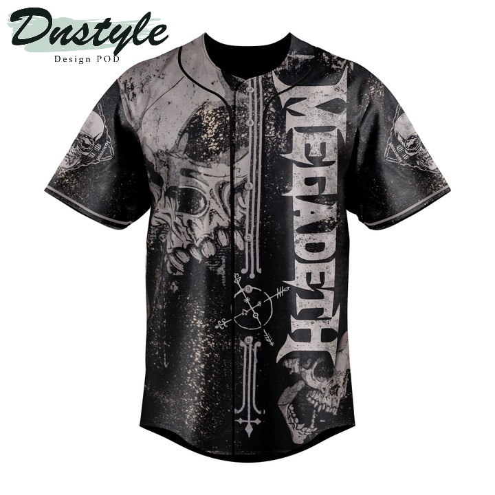 Megadeth 3D All Over Printed Baseball Jersey