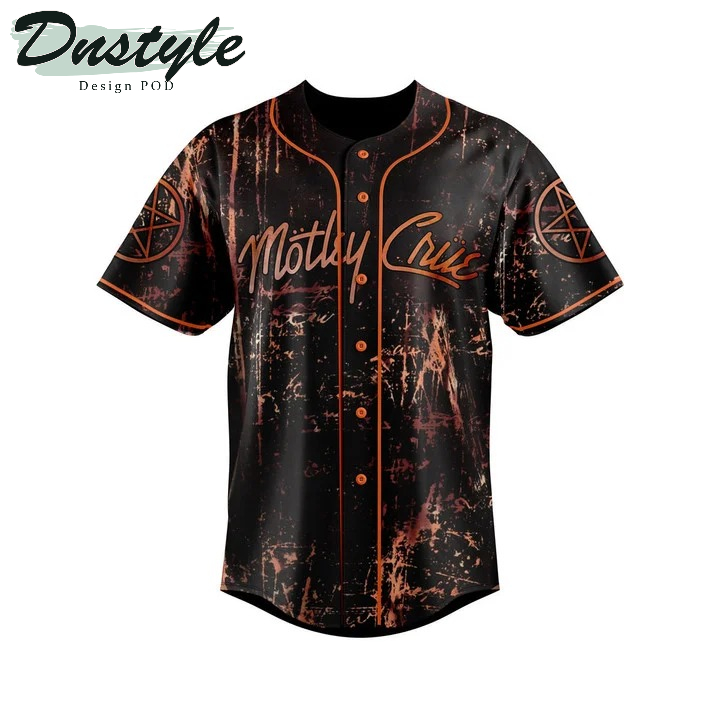 Motley Crue 3D All Over Printed Baseball Jersey
