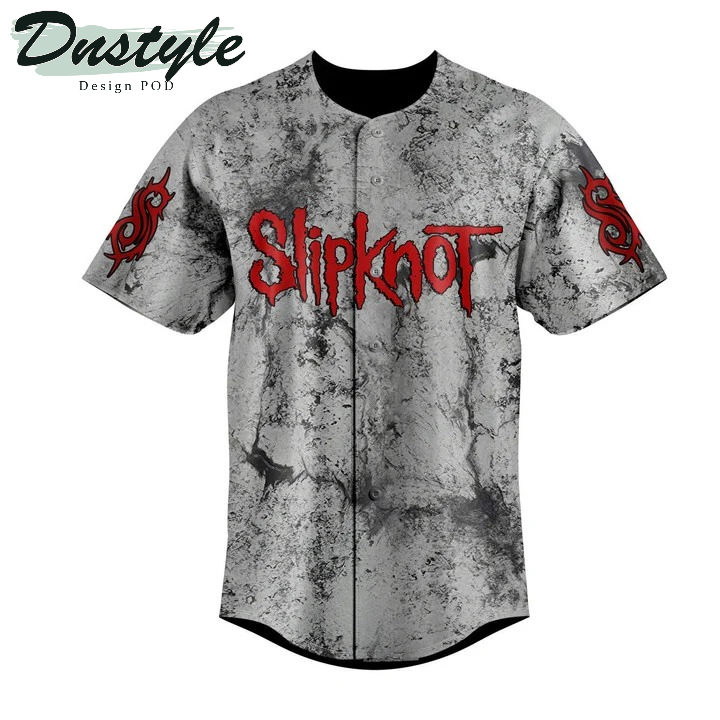 Slipknot Gray 3D All Over Printed Baseball Jersey