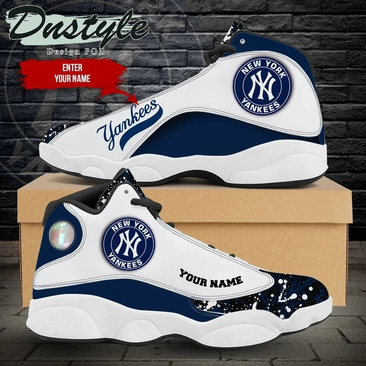 Personalized New York Yankees MLB air jordan 13 shoes sneakers