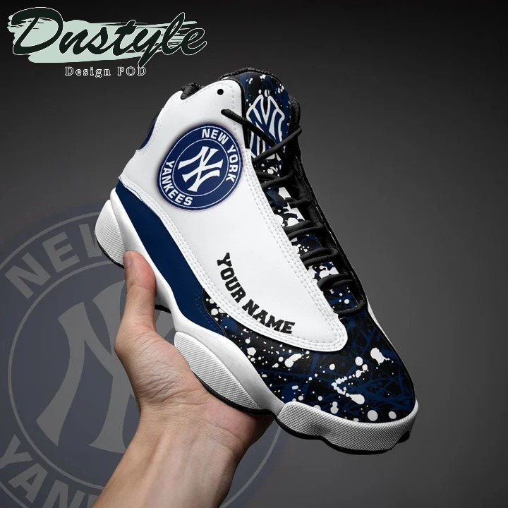 Personalized New York Yankees MLB air jordan 13 shoes sneakers