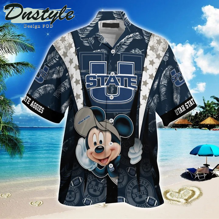 Utah State Aggies Mickey NCAA Summer Hawaii Shirt