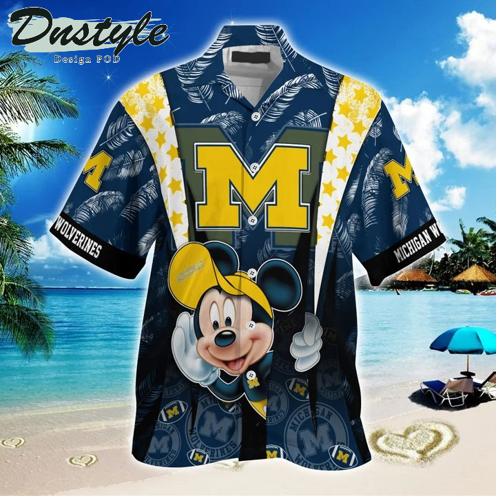 Michigan Wolverines Mickey NCAA Summer Hawaii Shirt
