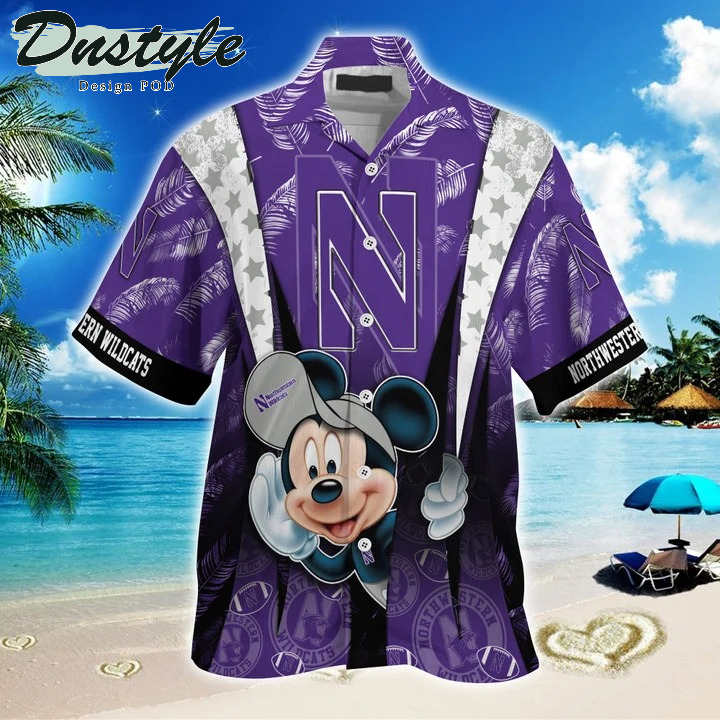 Northwestern Wildcats Mickey NCAA Summer Hawaii Shirt