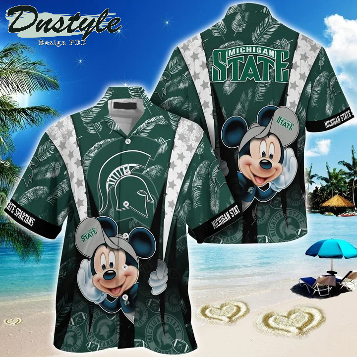 Michigan State Spartans Mickey NCAA Summer Hawaii Shirt