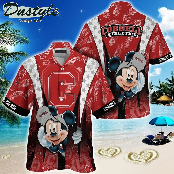 Cornell Big Red Mickey NCAA Summer Hawaii Shirt