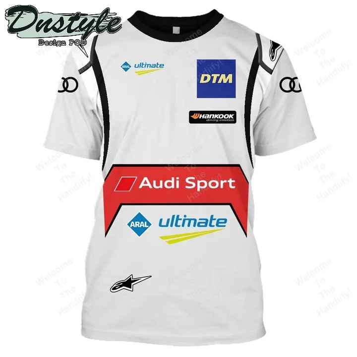 Audi Sport Racing Aral Ultimate White All Over Print 3D Hoodie