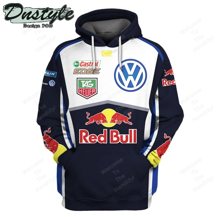 Red Bull Racing Volkswagen Castrol Edge Tag Heuer Navy All Over Print 3D Hoodie