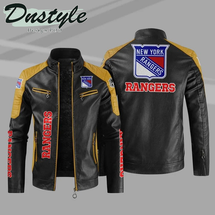 New York Rangers NHL Sport Leather Jacket