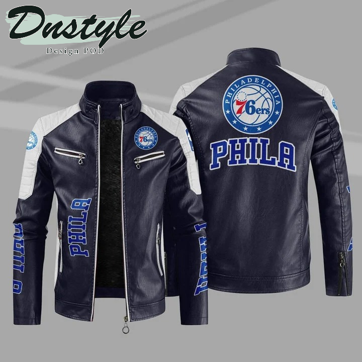 Philadelphia 76ers NBA Sport Leather Jacket