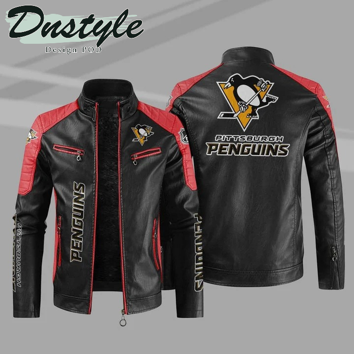 Pittsburgh Penguins NHL Sport Leather Jacket