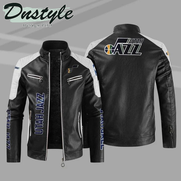 Utah Jazz Sport Leather Jacket