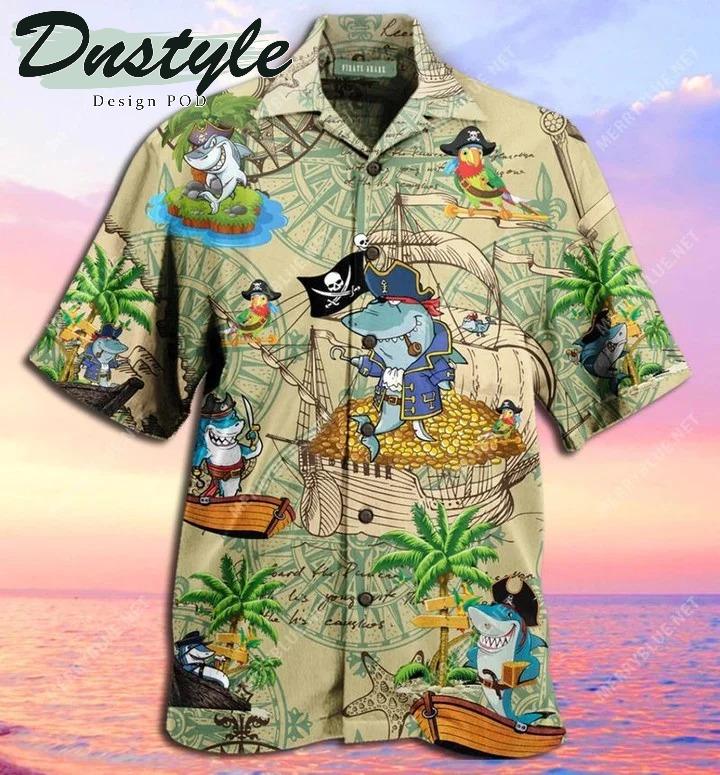 Amazing Pirate Shark Hawaiian Shirt