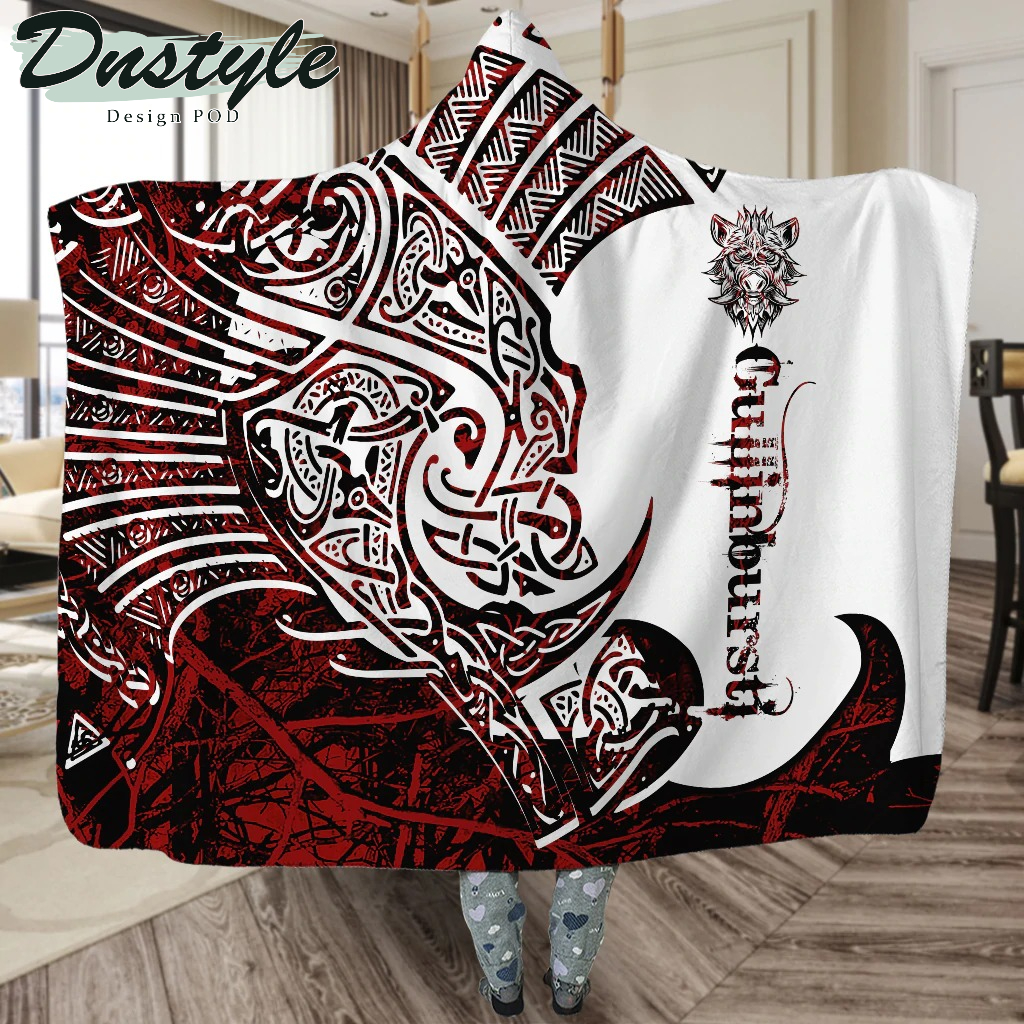 Viking Gullinbursti Legend Red And White Style 02 Hoodie Blanket