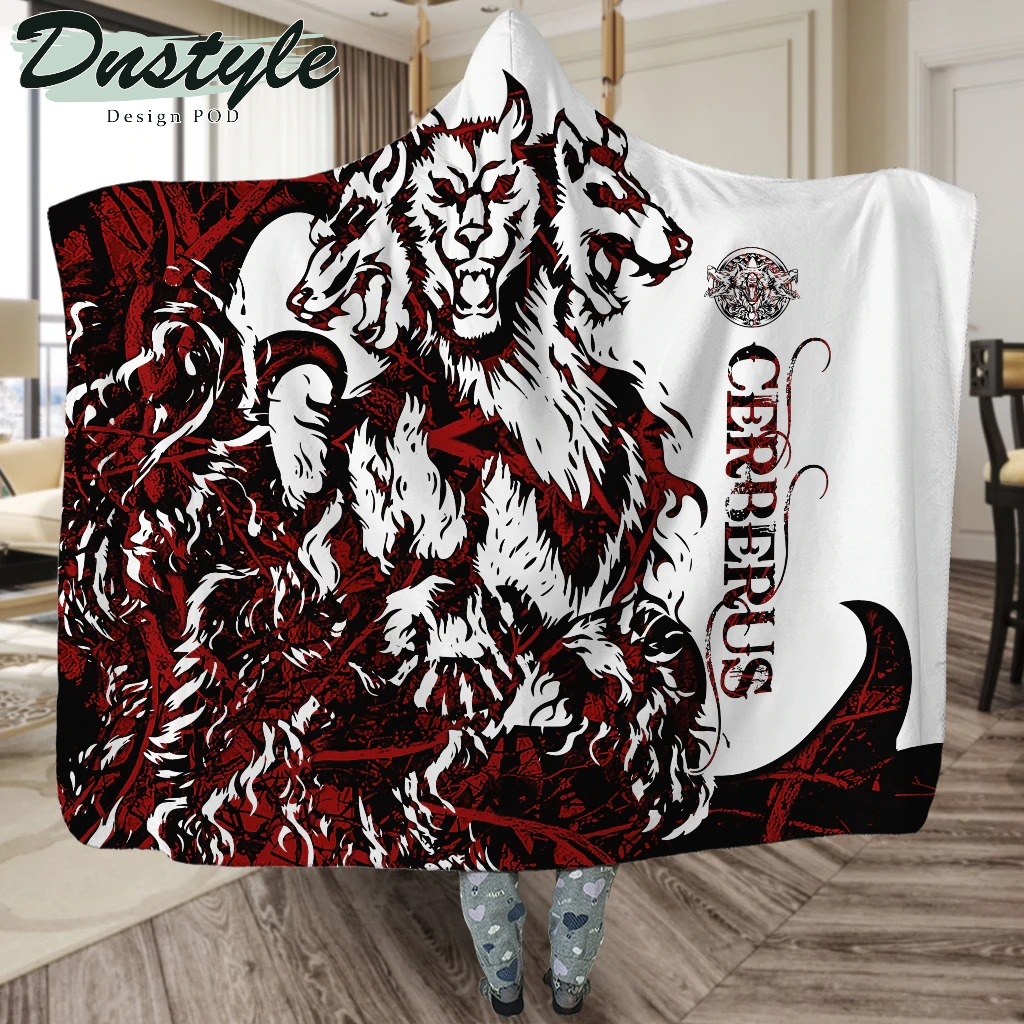 Viking Cerberus Legend Red And White Style 01 Hoodie Blanket