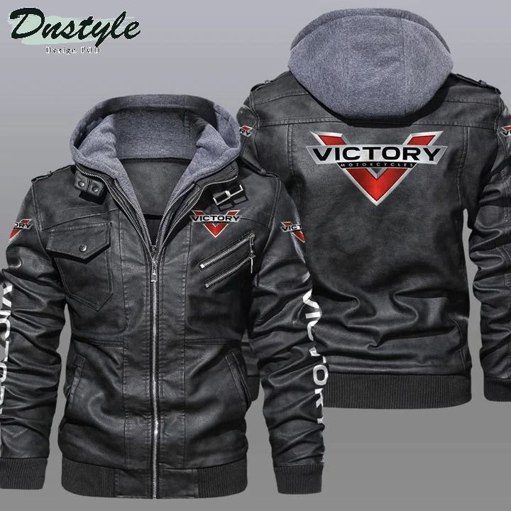 Victory Motorcycles hooded leather jacket