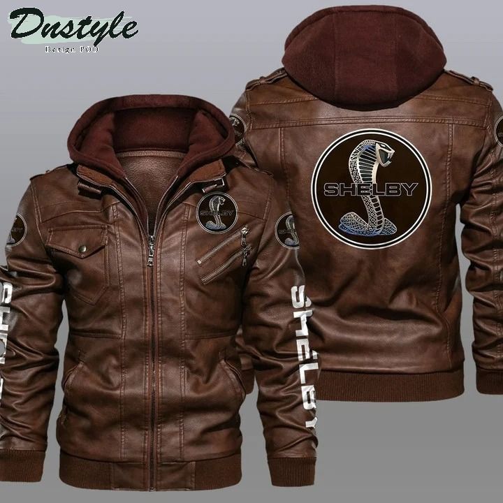 Ford Shelby hooded leather jacket