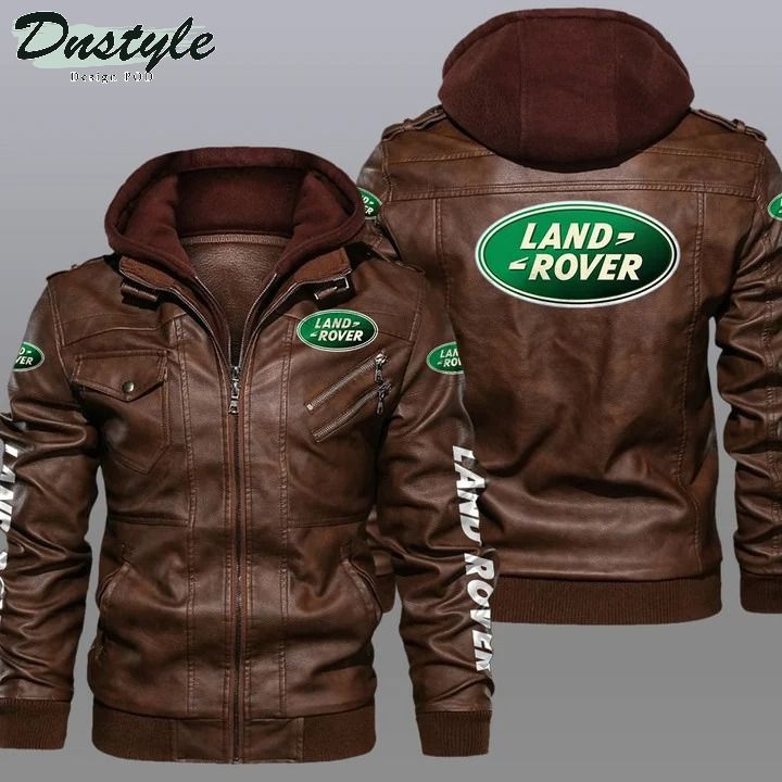 Land Rover hooded leather jacket