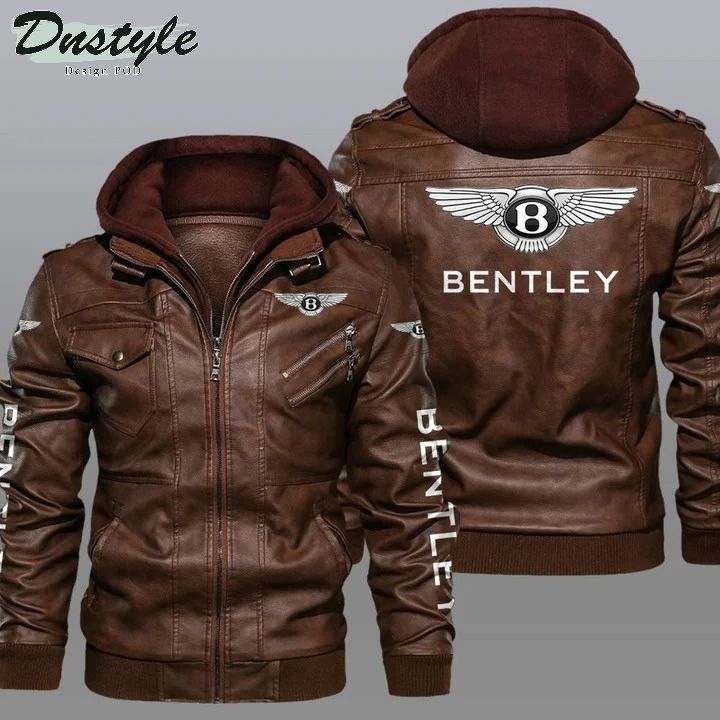 Bentley hooded leather jacket